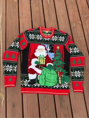 Men's Santa Crewneck Christmas Sweater
